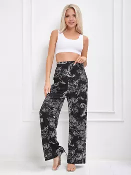 Брюки женские летние спортивные палаццо RIZZIANO, Серый