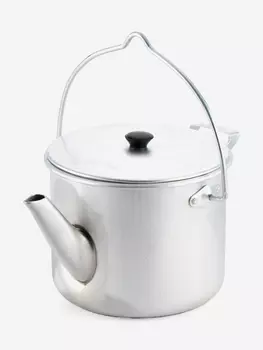 Чайник-котелок Следопыт матовый, 1,7 л, алюминиевый., Серый