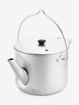 Чайник-котелок Следопыт матовый, 2,5 л, алюминиевый., Серый