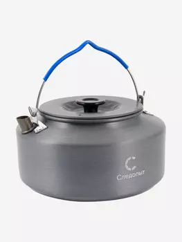 Чайник походный большой Следопыт, 1,6 л, с анодированным покрытием., Серый