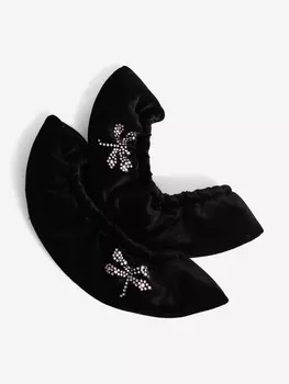 Чехлы-сушки на коньки бархатные IceDress, Черный