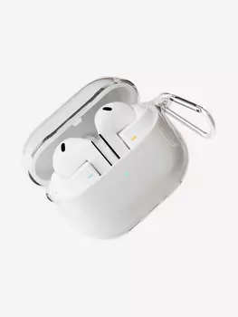 Чехол силиконовый VLP Charm Case для Samsung Galaxy Buds3/3Pro, прозрачный 4047, Белый