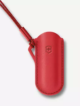 Чехол Victorinox для Classic Colors 58 мм, кожаный, Красный
