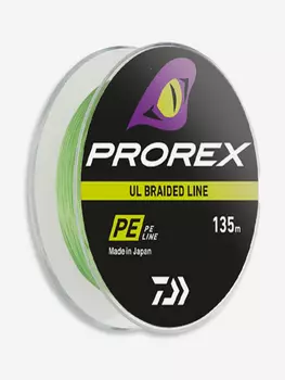 Шнур DAIWA Prorex Ul Finesse Braid 135м Chartreuse 0,104мм 2,8кг, Зеленый