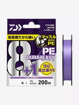 Шнур DAIWA UVF Duraheavy X8+1+SI2 200м Light Purple 1,2, Фиолетовый