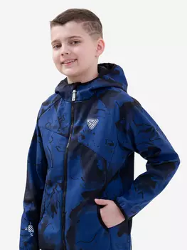 Демисезонная куртка для мальчика Sherysheff В19042Ф Синий авангард, Синий