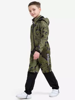 Демисезонный комбинезон для детей Sherysheff В19051ФЧ Хаки авангард, Зеленый