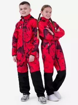 Демисезонный комбинезон для детей Sherysheff В19051ФЧ Красный авангард, Красный
