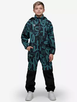 Демисезонный комбинезон для детей Sherysheff В19051ФЧ Принт SH Зеленый, Зеленый
