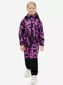 Демисезонный комбинезон для детей Sherysheff В19051ФЧ Принт SH Цикламен, Розовый