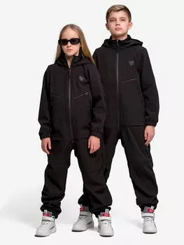 Демисезонный комбинезон для детей Sherysheff В24077Ф Черный, Черный