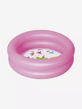 Детский круглый бассейн Bestway 51061 (61х15см) 21 л, розовый, 2+, Розовый