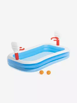 Детский надувной бассейн Bestway 54122 "Баскетбол" 3+, (254х168х102см), Голубой