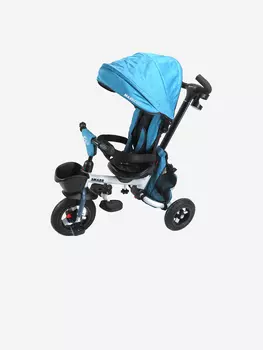 Детский Трехколесный Велосипед MAXISCOO "Shark", Синий, Складной С Капюшоном, Синий