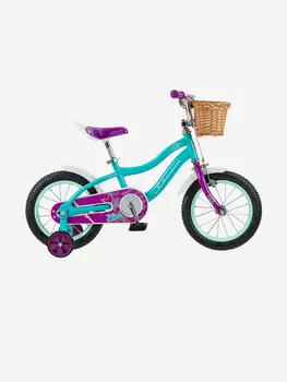 Детский велосипед SCHWINN Elm 14 для девочек до 6 лет. Колеса 14 дюймов. Рост 86 - 112. Система Smart Start, Голубой