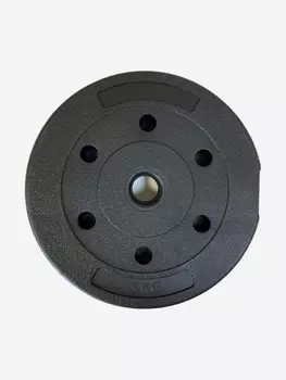 Диск (блин) 3кг композитный BARFITS, 26мм, черный, Черный