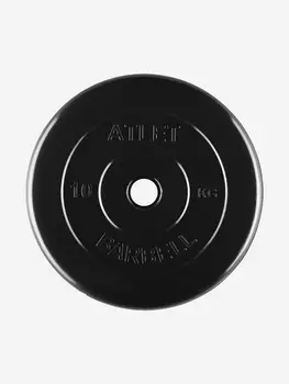 Диск (блин) BARBELL ATLET 10 кг 31 мм., Черный