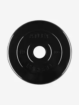 Диск (блин) BARBELL ATLET 10 кг 51 мм., Черный