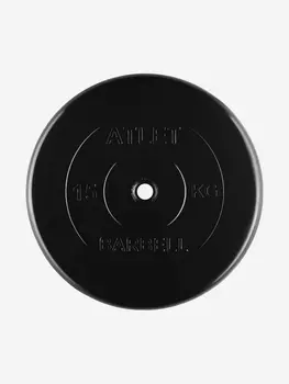 Диск (блин) BARBELL ATLET 15 кг 26 мм., Черный