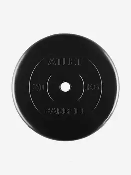 Диск (блин) BARBELL ATLET 20 кг 31 мм., Черный