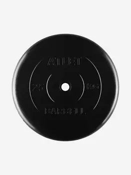 Диск (блин) BARBELL ATLET 25 кг 31 мм., Черный