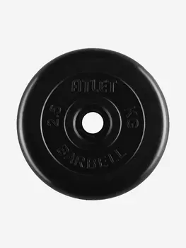 Диск (блин) BARBELL ATLET 2.5 кг 26 мм., Черный