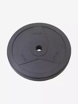 Диск чугунный обрезиненный KETTLER, 20 кг, Черный