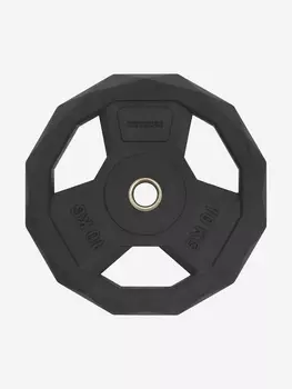 Диск стальной обрезиненный KETTLER, 10 кг, Черный