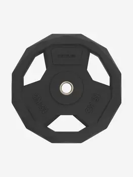 Диск стальной обрезиненный KETTLER, 15 кг, Черный