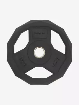 Диск стальной обрезиненный KETTLER, 5 кг, Черный