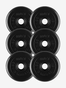 Диски блины для штанги 6 по 1.25 кг (31Д), Черный