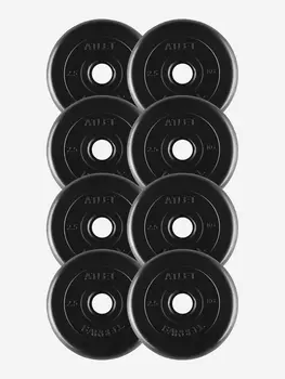Диски блины для штанги 8 по 2.5 кг (26Д), Черный