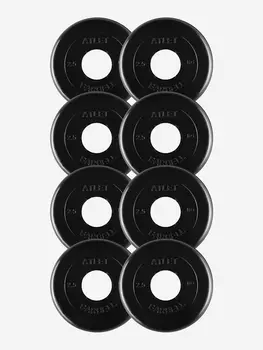 Диски блины для штанги 8 по 2.5 кг (51Д), Черный