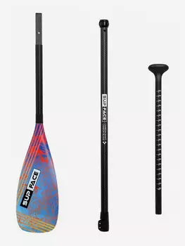 Дизайнерское карбоновое весло SUP face My Way (трехчастное), Голубой