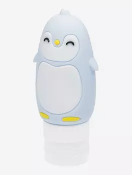Дорожная баночка для путешествий Dewal Beauty, "Пингвин", цвет голубой, 90 мл, Голубой