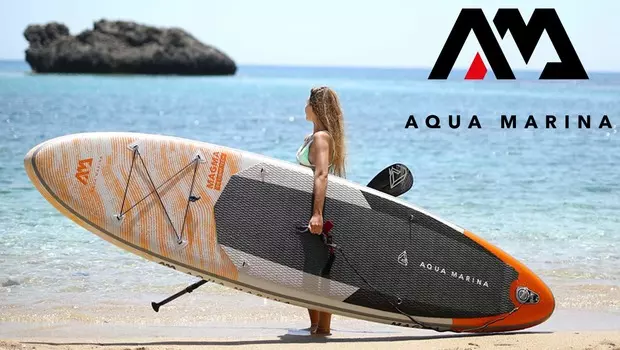 SUP надувной Aqua Marina Magma, Желтый, размер Без размера