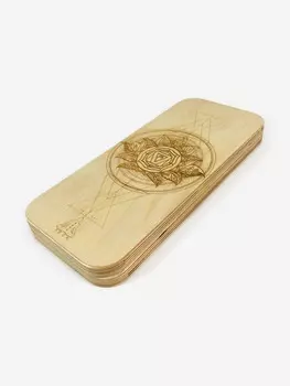 Доска садху Чакра Муладхара, шаг 8, длина 30 см BODHI, Бежевый