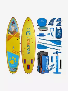 Доска SUP надувная iTaoStar 11'x34"x6 Cat, Желтый