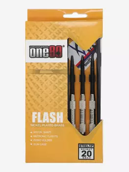 Набор дротиков One80 Flash Brass 20 гр, 3 шт., Серый