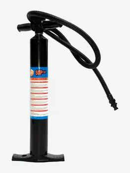 Двухходовой ручной насос с манометром для SUP борда, Черный