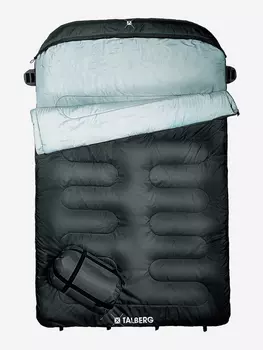 Двухместный спальный мешок AOSTA DOUBLE 0°C, т.серый, Серый