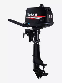 Двухтактный подвесной лодочный мотор HANGKAI 5.0HP, Черный