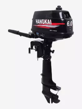 Двухтактный подвесной лодочный мотор HANGKAI 6.0HP, Черный