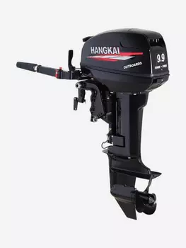 Двухтактный подвесной лодочный мотор HANGKAI 9.9HP, Черный