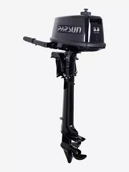 Двухтактный Подвесной лодочный мотор Parsun T5.8BMS-12L, Черный