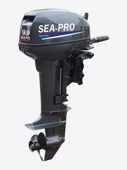 Двухтактный подвесной лодочный мотор SEA-PRO OTH 9.9S, Черный