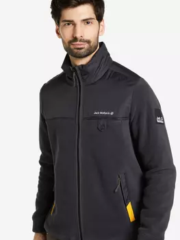 Джемпер флисовый мужской Jack Wolfskin Dna Grizzly, Серый, размер 54-56