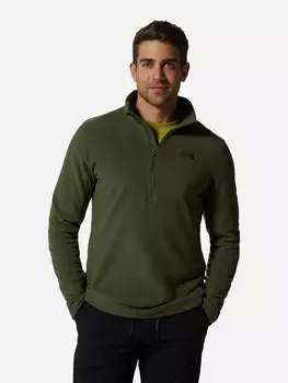 Джемпер флисовый мужской Mountain Hardwear Microchill 2.0 Zip T, Зеленый, размер 48-50