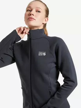 Джемпер флисовый женский Mountain Hardwear Polartec® Power Stretch Pro™ Full Zip, Серый