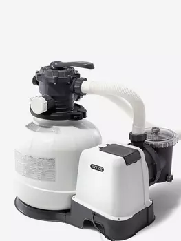 Фильтр-насос Intex 26648 песочный 8000 л/ч, Серый